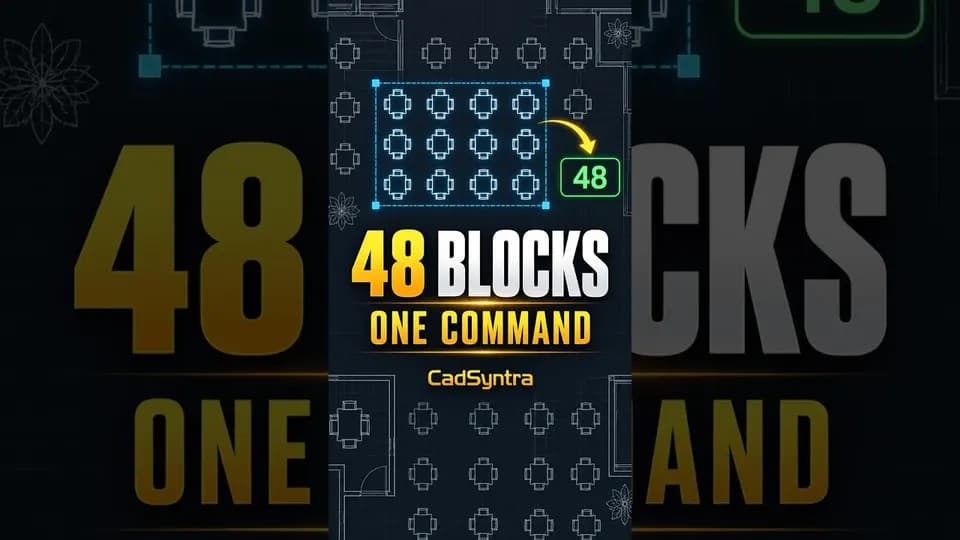 The fastest way to get block quantities in AutoCAD