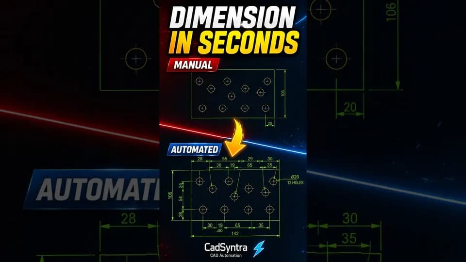 AutoCAD plate dimensioning automation