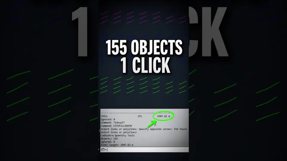 Calculate total AutoCAD lengths instantly